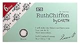 RuthChiffon by EARTH ナチュラルカラコン ルースシフォンバイアース 1箱6枚入り 2week 度あり・度なし ブラック☆ -4.25
