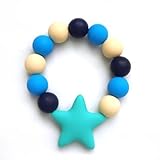 Roo Beads 'Avalon' Star Silicone Teething Bracelet for Nursing Breastfeeding Moms, Babies, Toddlers 