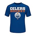 NHL、Edmonton Oilers、メンズ、Oilers Feel The圧力、ティー、カラー、スタジアムブルーサイズ小、スタジアムブルー