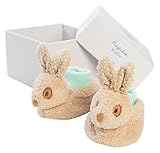 Ragtales Baby Infant Alfie Brown Bunny Booties Slippers by Ragtales