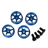 イーグル模型 ミニ四駆用 6スポークホイール中径 #MINI4-W024-LBL