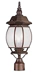 Livex Lighting 7907-58 Frontenac 3 Light Outdoor Post Head, Imperial Bronze [並行輸入品]