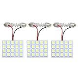 QUALISS ルームランプ ハイエース 200 系 4型 DX 標準 3 点 セット SMD LED 60 連 ホワイト 10000K 後付け ルームライト 車内灯 室内灯