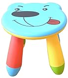 子供用チェア スツール 犬柄 (ブルー)