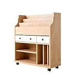 絵本棚 子供用本棚 日本製 おもちゃ収納 完成品お届け 幅80cm キャスター付き メープル