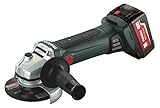 Metabo W18 LTX-115 5.2 4-1/2-Inch 18V Cordless Angel Grinder, Green/Black [並行輸入品]
