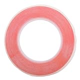 Perfk 両面テープ　耐熱　PET　電子製品　LED液晶パネル　固定　修理ツール　強接着　全10サイズ　多用途　透明　赤 - 5mm