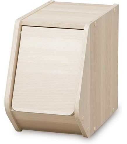 Iris Ohyama STB-600D Stacked Box with Door, Color Box, Hidden