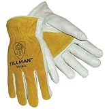 Tillman 1418 Reinforced Top Grain/Split Cowhide Drivers Gloves - Large by Tillman