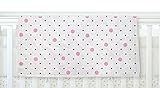 KESS InHouse Project M Pin Points Polka Dot Pink Pink Black Fleece Baby Blanket 40 x 30 [並行輸入品]