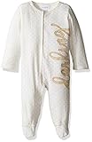 Mud PieベビーGirls ' One Piece Footed Sleeper カラー: ホワイト