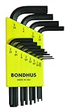 BONDHUS(ボンダス) 六角レンチセット ショート 12本組 インチタイプ HLX12S