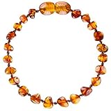 Baltic Amber Teething Bracelet or Anklet for Babies, Toddlers, and Kids - Lab-Tested - Baroque Polis