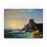 Castle by the Water by Anthony Casay、24 x 81 cmキャンバス壁アート