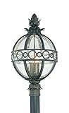 Troy Lighting Campanile 3-Light Outdoor Post Lantern - Campanile Bronze Finish with Clear Seedy Glas