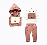 (チェリーレッド) CherryRed ベビー 男の子 コットン 秋 三点セット 可愛い 120 カーキ
