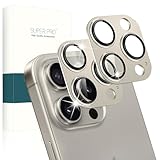 【日本旭硝子素材 + アルミ合金製】iPhone 15 Pro/iPhone 15 Pro Max 専用 カメラフィルム AR高透過率強化ガラス 一体型 耐衝撃 防爆裂 硬度9H キズ防止 露出オーバー防止 高透過率 気泡ゼロ ケースに干涉なし アイフォン 15 プロ/15プロマックス 用 レンズ 保護フィルム (グレー * 2枚入り)