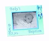 Russ Berrie Small Blessings Baby's Baptism Photo Frame, Blue (Discontinued by Manufacturer) by Russ 