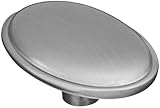 Stanley Hardware BB8151 1-1/3 Diameter Flat Oval Knob W/Ridge in Satin Nickel by Stanley Hardware