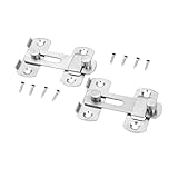 2pcsステンレススチールフリップラッチゲートラッチバー安全ペットゲートドアロックラッチ2 " 3 Inch SZ070030013905RK-2