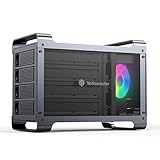 【RAID機能】Yottamaster 3.5インチ HDDケース USB3.0接続 RGBファン搭載 RAIDケース ゲーミング 4Bay外付けハードディスクケース 4台搭載可能 SATA3.0対応 ハードドライブエンクロージャ アルミ グレー[DF4RU3]