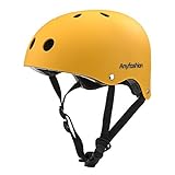 Anyfashion スポーツ ヘルメット 子供用 / 大人用 スケボー ジュニアヘルメット 自転車 キッズ こども用 ローラーブレード ブレイブボード 男女兼用 子供乗せ　保護　安全 自転車ヘルメッ