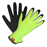 Dickies D39931 Hi-Vis Lime Polyester Glove with Foam Latex Coating by Dickies