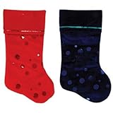 DDI 2127589 Felt Stockings with Sequins Trim & Polka Dots
