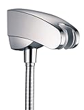 Hansgrohe 27508001 Porter E' Holder with Outlet, Chrome [並行輸入品]