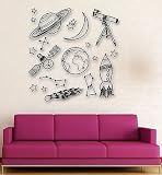 壁ステッカービニールデカールSpace Universe Astronomy forキッズ部屋保育園vs1910