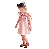 Tovadoo 子供服 女の子 ワンピース ノースリーブ フリル アンティーク調 プリンセス 可愛い 結婚式 子供の日 通学 旅行 6-24ヶ月