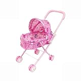 RUNONO 人形用 ベビーカー 折りたたみ バギー お世話パーツ 軽量 ゆりかご式