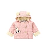 Pojour ベビー服 子供服 0-3歳女の子コート 冬 防寒 かわいい猫ジャケット 厚手コート　おしゃれフード付きコート 暖かい 綿 ベビールームウェア 普段着 カジュアル 旅行 記念日 プレゼント