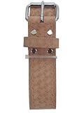 Style n Craft 94-054 2-Inch Wide Heavy Duty Top Grain Leather Work Belt, Tan by Style N Craft