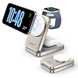 MOMAX Qi2 ワイヤレス充電器 (3-in-1) magSafe公式認証 マグセーフ 15W急速充電 3台同時充電可能 折り畳み式 角度調整可能 合金質感 ワイヤレス充電ステーション iPhone16/15/14/13/12/iWatch/AirPods/ワイヤレスイヤホンに対応 MFI認証済み USB Cケーブル付属