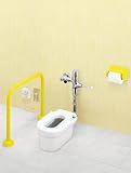INAX　幼児用大便器【C-P141S】+フラッシュバルブ+スパッド+便座+便座当り止め　カラー：BW1（ピュアホワイト
