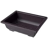 アイリスオーヤマ 鉢 盆栽鉢 角型 10号 こげ茶