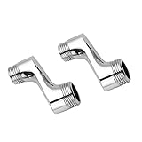 monkeyjack 1ペア3 / 4 " to 1 / 2 " Claw Foot Bathtub Faucet調整可能スイングアームクローム真鍮Professional