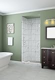 Aston sdr997ez-ch 10 Kinkade X Frameless Hingedシャワードア完全にアルコーブ 33" x 72" SDR997EZ-CH-33-10 1