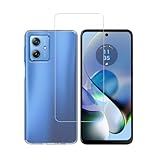 Moto G64 5G / Moto G64y 5G フィルム+ ケース【1枚ガラスフィルム+ 1枚ケース 】【日本旭硝子製】モトローラ G64 / モトローラ G64y 5G 保護フィルム 耐指紋 撥油性 反射低減 飛散防止処理 Moto G64 5G 用の ケース 透明 TPU素材を使用し耐衝撃 シリコン 薄型 軽量 傷防止
