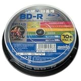 パソコン ドライブ ブルーレイディスク・メディア 磁気研究所 HIDISC 録画用BD-R ホワイトプリンタブル 1～6倍速 25GB 10枚 HDBDR130RP10 [並行輸入品]
