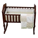 Baby Doll Bedding King Mini Crib/ Port-a-Crib Set Ecru [並行輸入品]