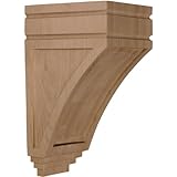 Ekena Millwork CORW05X06X10SJMA 5-Inch W x 6-Inch D x 10 1/2-Inch H Medium San Juan Wood Corbel, Map