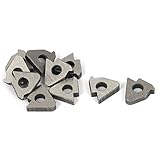 uxcell　旋削用チップ　フライス加工工具　炭化物　STM1603　木工用　10個