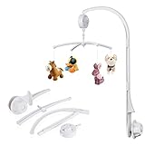 MOM&BABY ベビー ベッドメリー ベッドアーム付き ワインド アップオルゴール 子供用寝具(人形なしのDIYタイプ）
