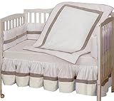 Baby Doll Bedding Classic II Crib Bedding Set, White by BabyDoll Bedding