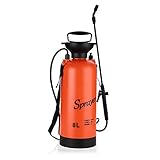 Asixx　エアープレッシャー　噴霧器　霧吹き　農業　園芸用　ショルダーストラップ付き　液体肥料、雑草キラー、農薬、除草剤、殺菌剤に適用　肥料散布　害虫駆除　(8L)