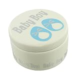 LovelyセラミックBaby Boy Cream andブルーColored Trinketボックスby Haysom Interiors