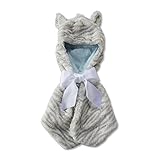 Nat and Jules Zebra Hooded Blanket, Blue by Nat and Jules
