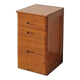 山善(YAMAZEN) A4対応 天然木桐製ミニチェスト 4段 幅30 オークブラウン MHK-4(OBR)R